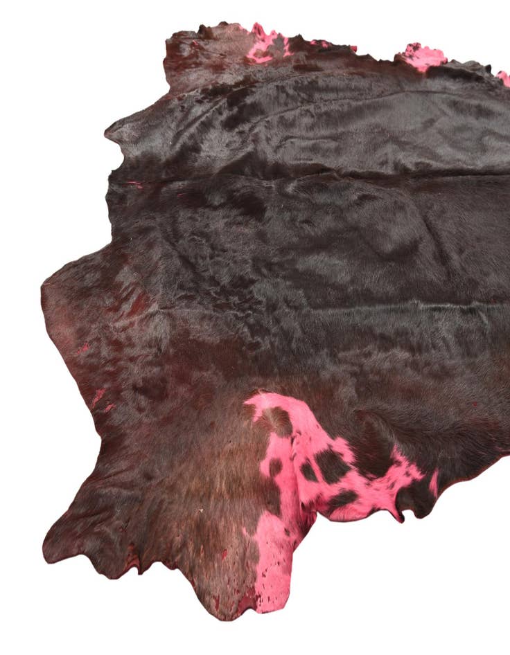 Detail image of 4' x 4' 10 Cowhide Freeform Rug