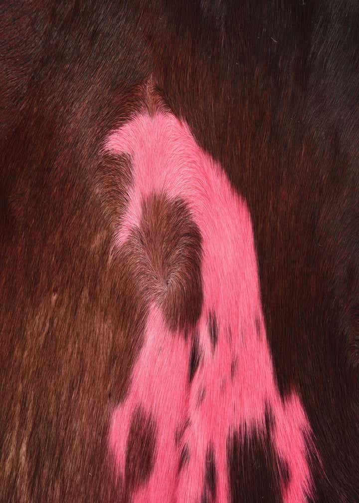 4' x 4' 10 Cowhide Freeform Rug