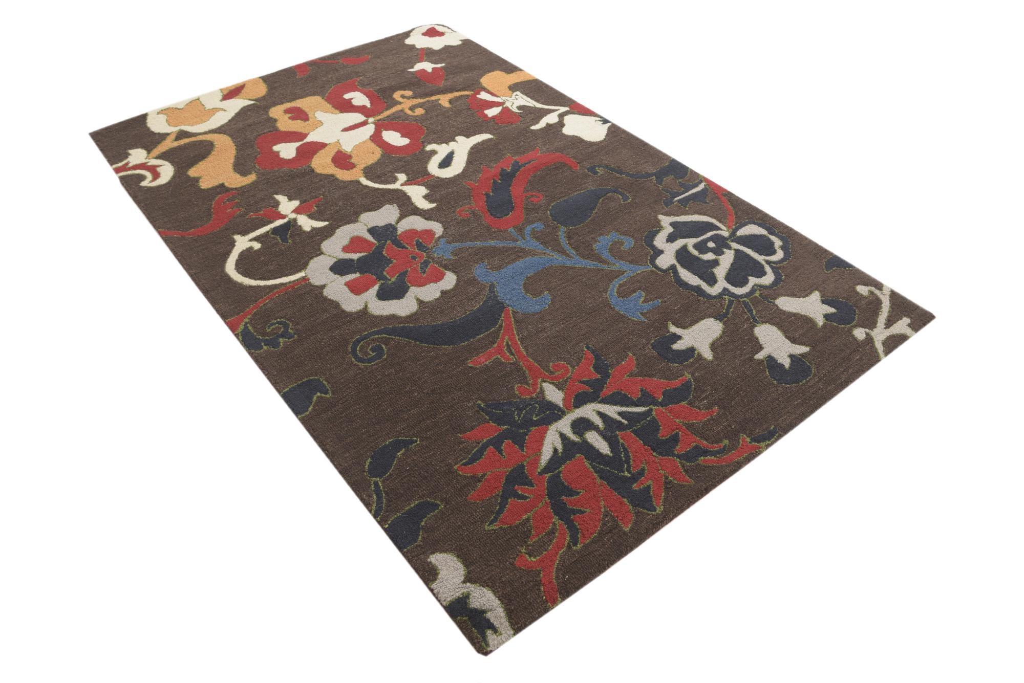 5' x 7' 10 Agra Wool Rug