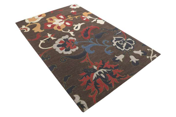 5' x 7' 10 Agra Wool Rug