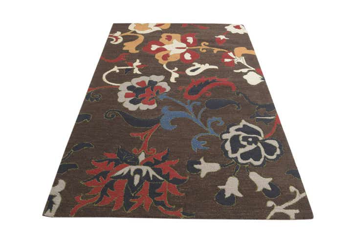 5' x 7' 10 Agra Wool Rug