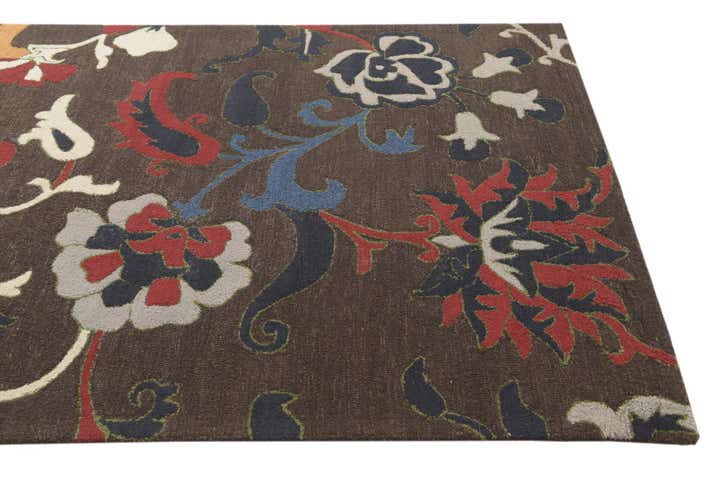 5' x 7' 10 Agra Wool Rug