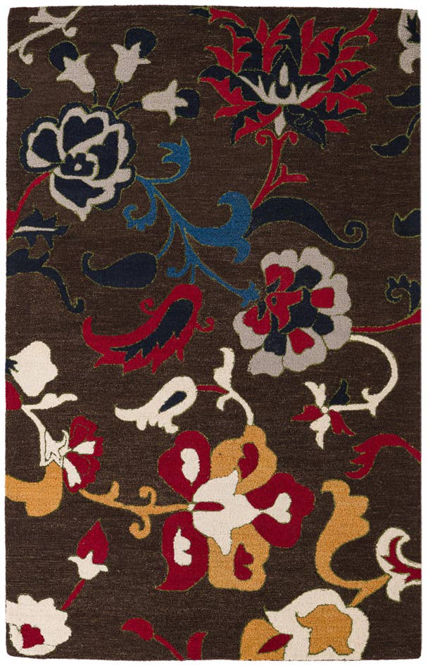Detail image of 5' x 7' 10 Agra Wool Rug
