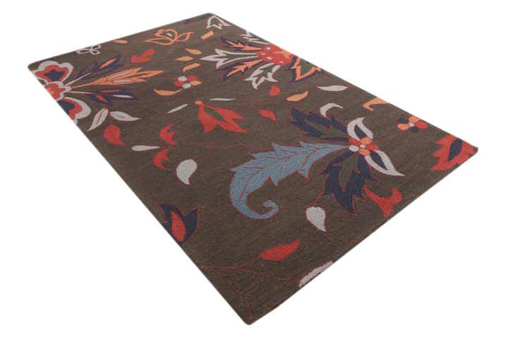 5' 1 x 8' Agra Wool Rug