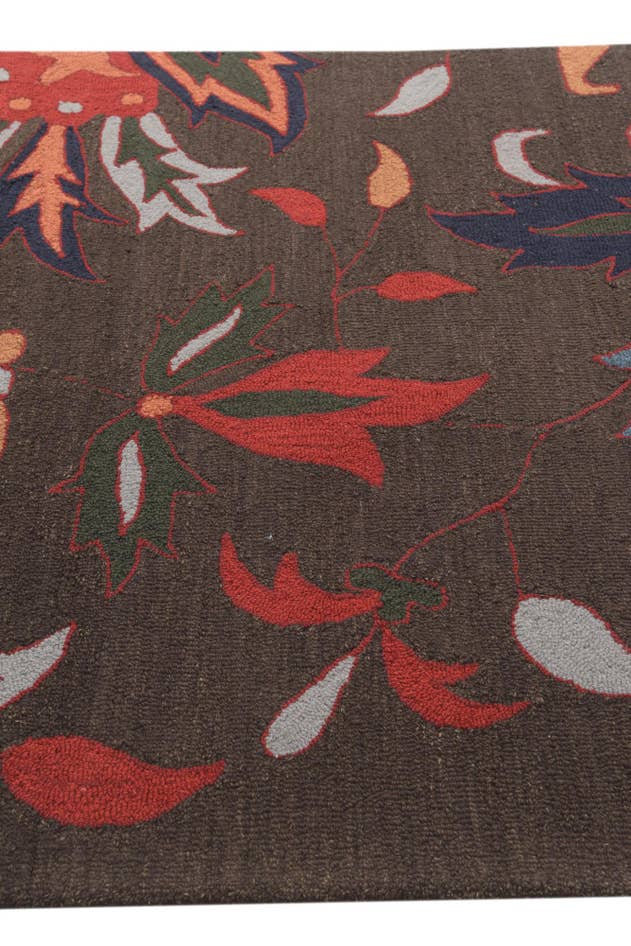 Detail image of 5' 1 x 8' Agra Wool Rug