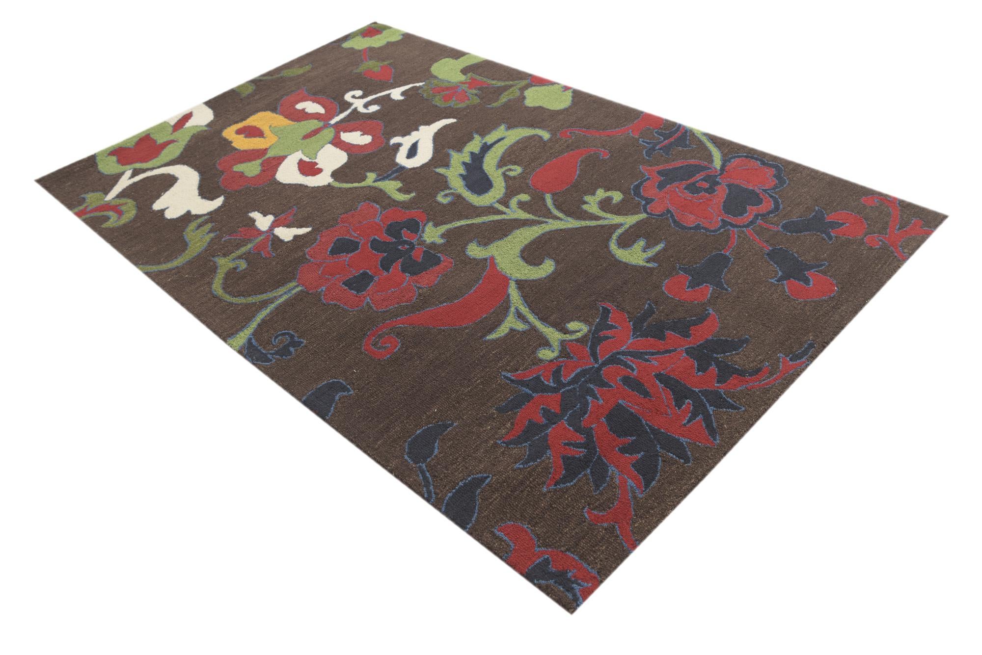 5' 1 x 8' Agra Wool Rug