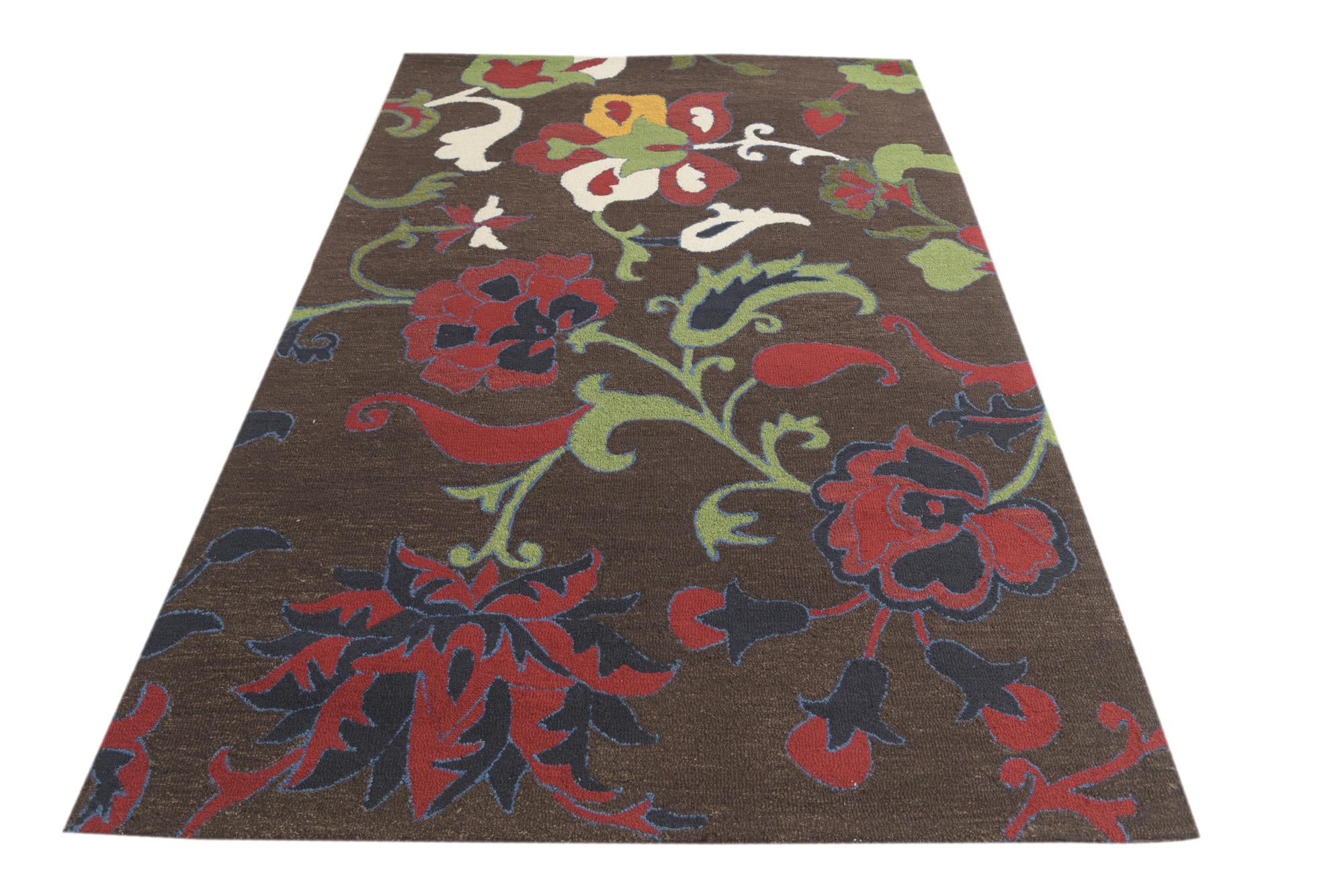 5' 1 x 8' Agra Wool Rug