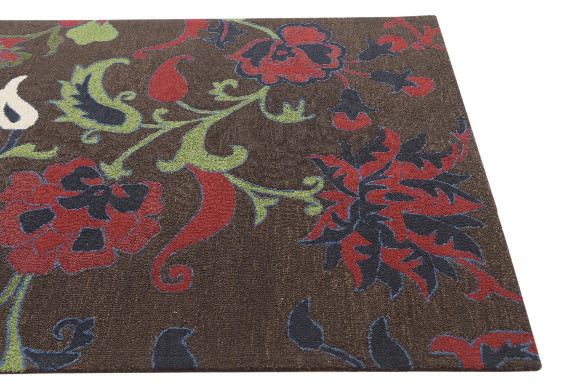 5' 1 x 8' Agra Wool Rug