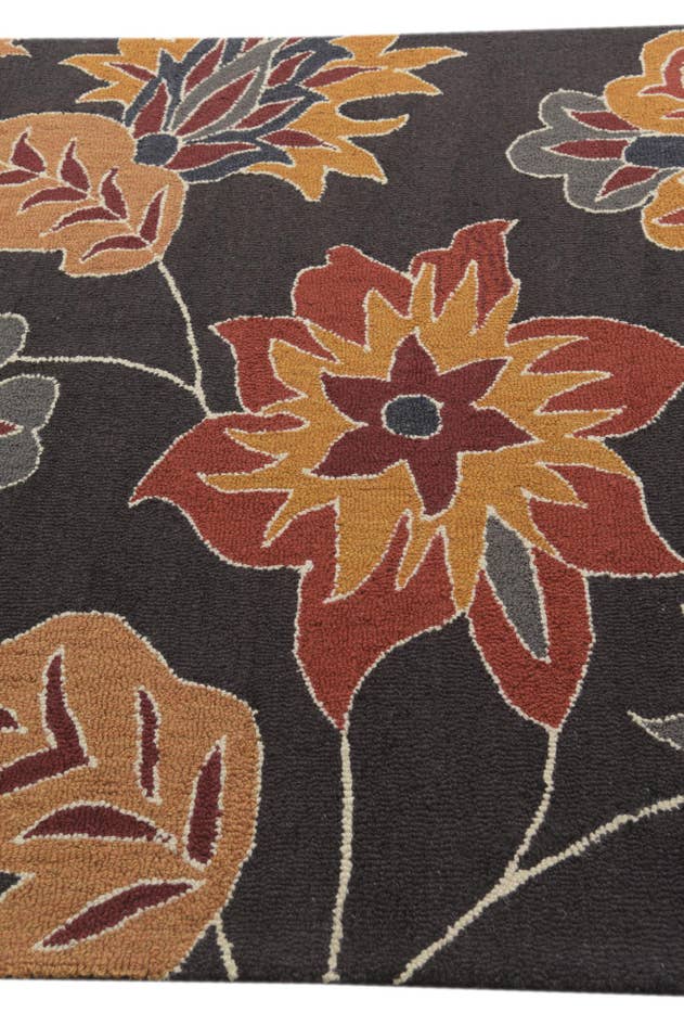 Detail image of 5' x 8' Agra Wool Rug