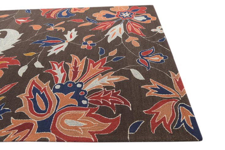 Detail image of 8' x 10' Agra Wool Rug