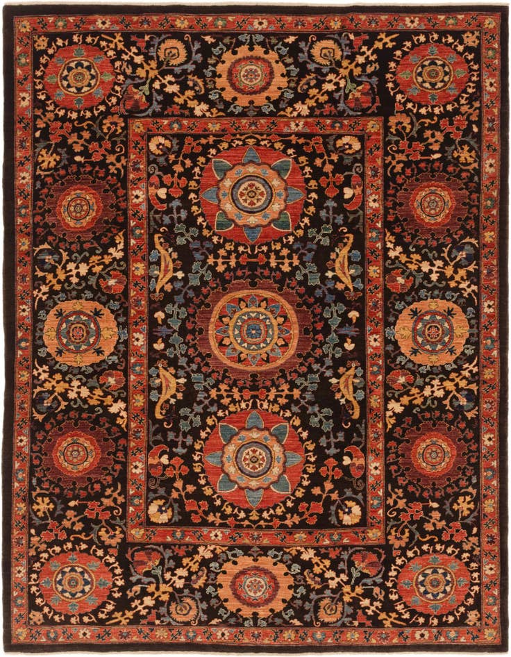 Detail image of 7' 1 x 9' 5 Hand Knotted Ariana Ziegler Oriental Rug