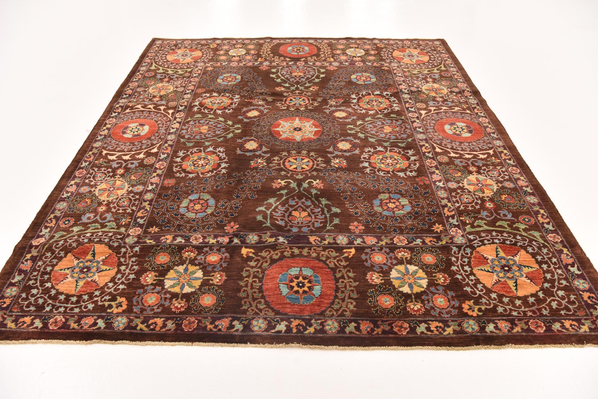 7' 5 x 8' 8 Hand Knotted Ariana Ziegler Oriental Rug