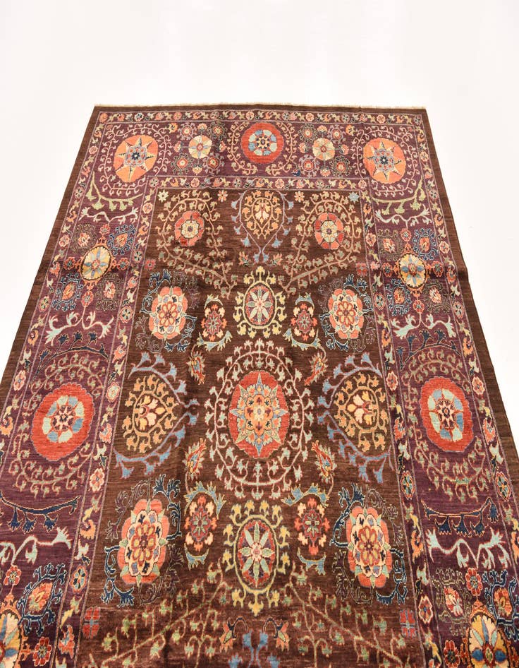 Detail image of 6' 8 x 8' 11  Hand Knotted Ariana Ziegler Oriental Rug