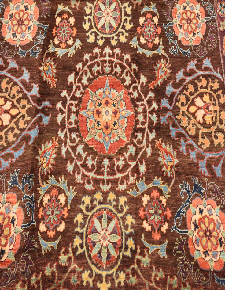 Detail image of 6' 8 x 8' 11  Hand Knotted Ariana Ziegler Oriental Rug