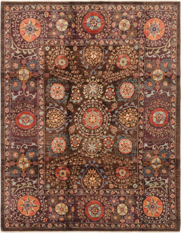 Detail image of 6' 8 x 8' 11 Hand Knotted Ariana Ziegler Oriental Rug