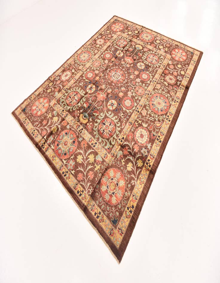 Detail image of 6' 9 x 8' 9  Hand Knotted Ariana Ziegler Oriental Rug