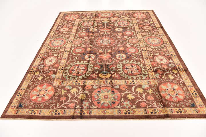 6' 9 x 8' 9 Hand Knotted Ariana Ziegler Oriental Rug