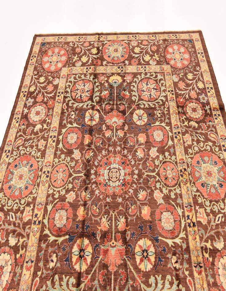 Detail image of 6' 9 x 8' 9  Hand Knotted Ariana Ziegler Oriental Rug