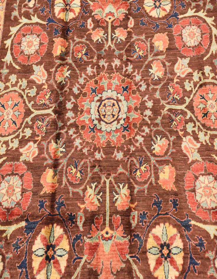 Detail image of 6' 9 x 8' 9  Hand Knotted Ariana Ziegler Oriental Rug