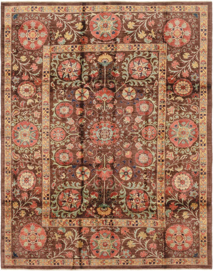 Detail image of 6' 9 x 8' 9 Hand Knotted Ariana Ziegler Oriental Rug