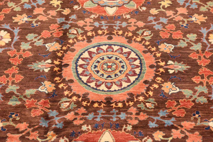Detail image of 6' 8 x 8' 5 Hand Knotted Ariana Ziegler Oriental Rug