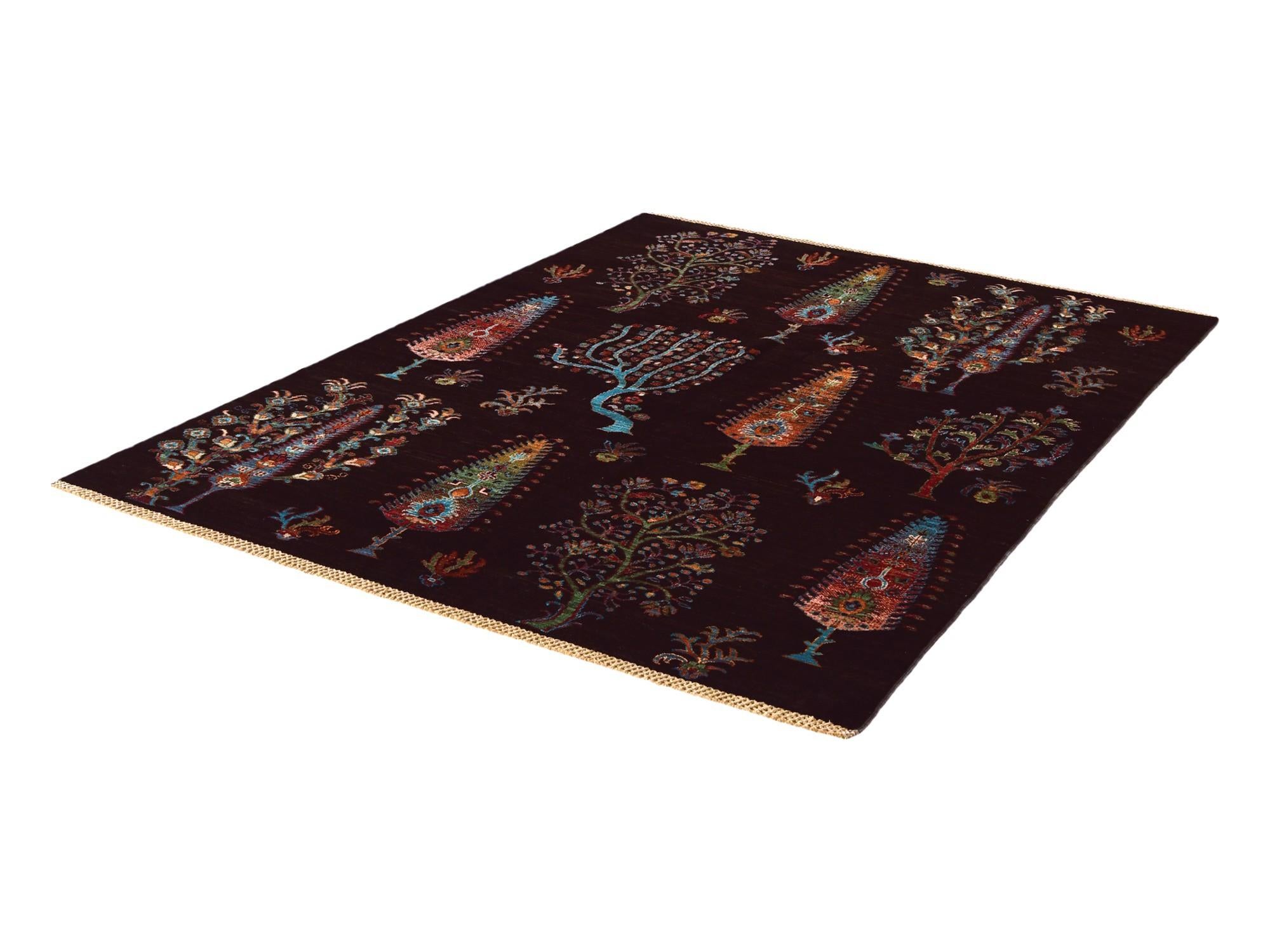 4' 11 x 6' 6 Hand Knotted Ariana Ziegler Rug