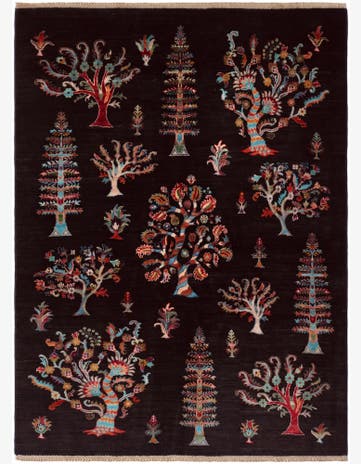 4' 11 x 6' 8 Hand Knotted Ariana Ziegler Rug