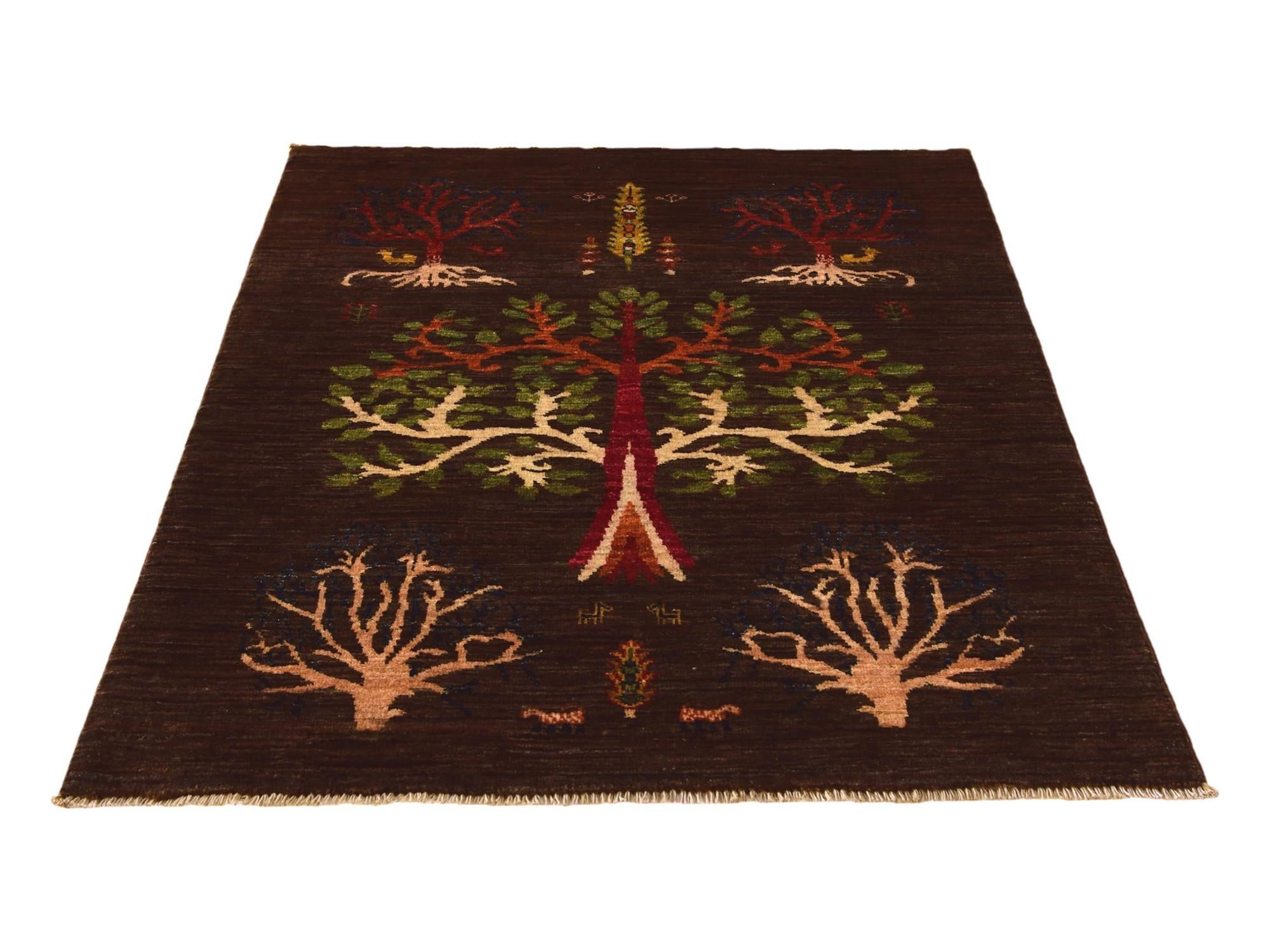 3' 4 x 4' 6 Hand Knotted Ariana Ziegler Rug