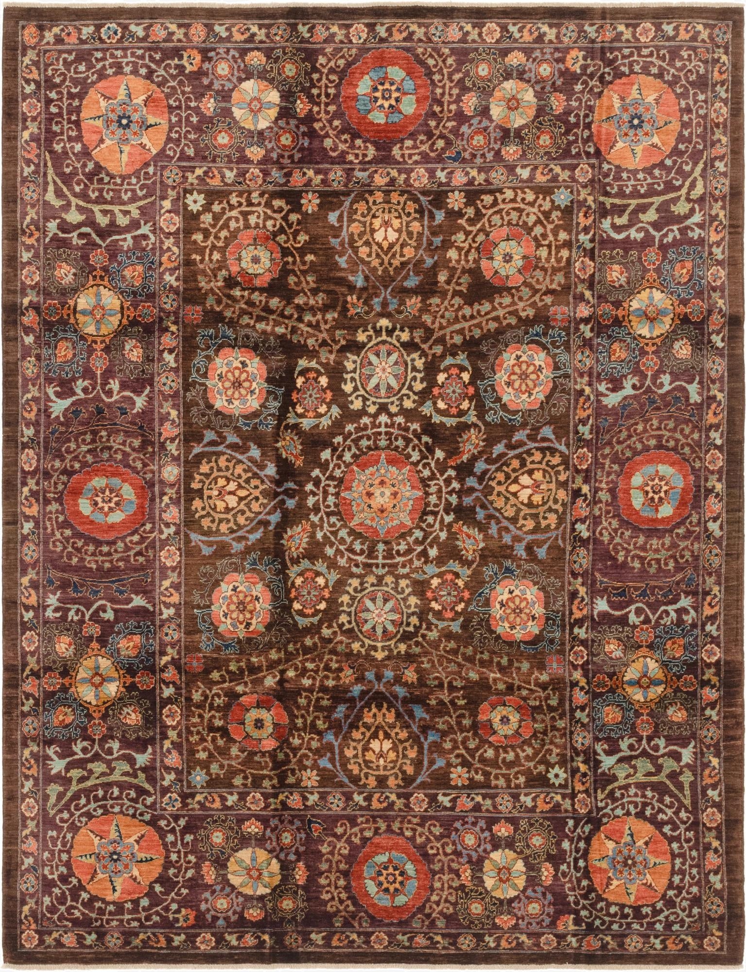 6' 8 x 8' 11  Hand Knotted Ariana Ziegler Oriental Rug