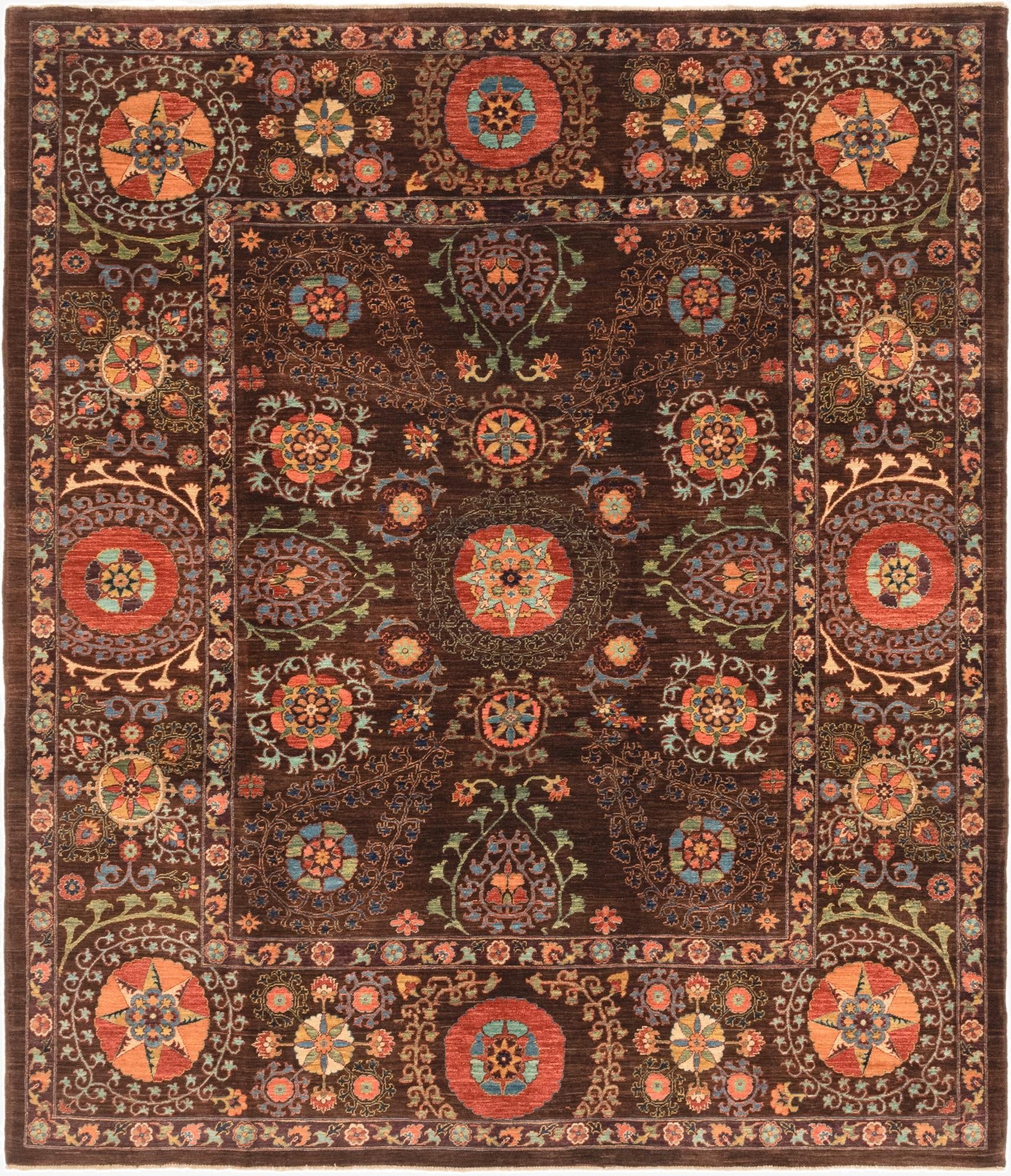7' 5 x 8' 8  Hand Knotted Ariana Ziegler Oriental Rug