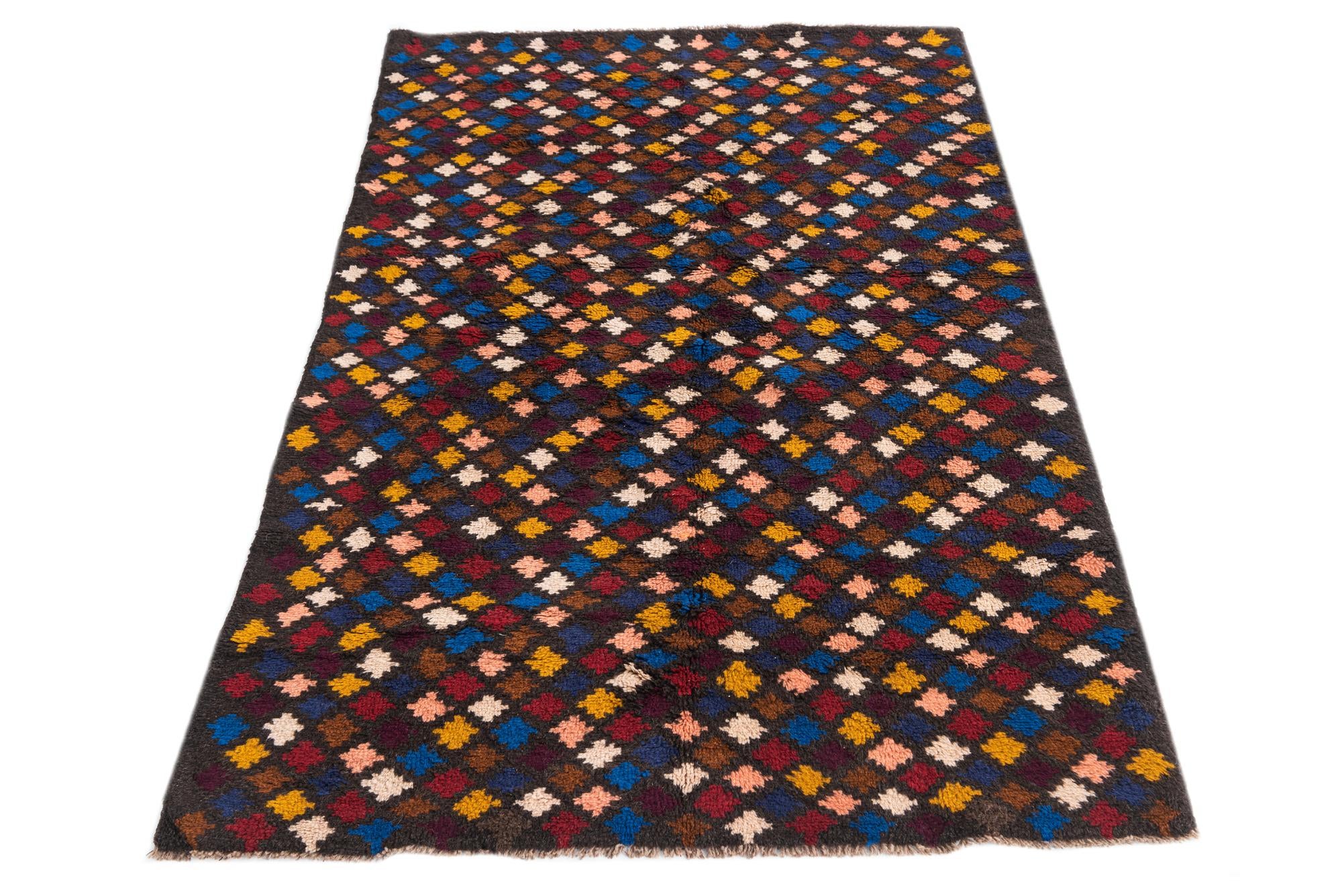 3' 9 x 6' Hand Knotted Balouch Wool Rug