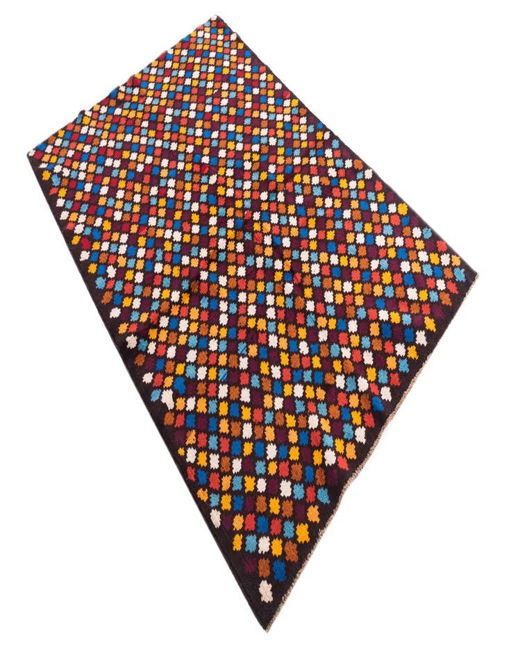 Detail image of 4' x 5' 10 Hand Knotted Balouch Wool Rug