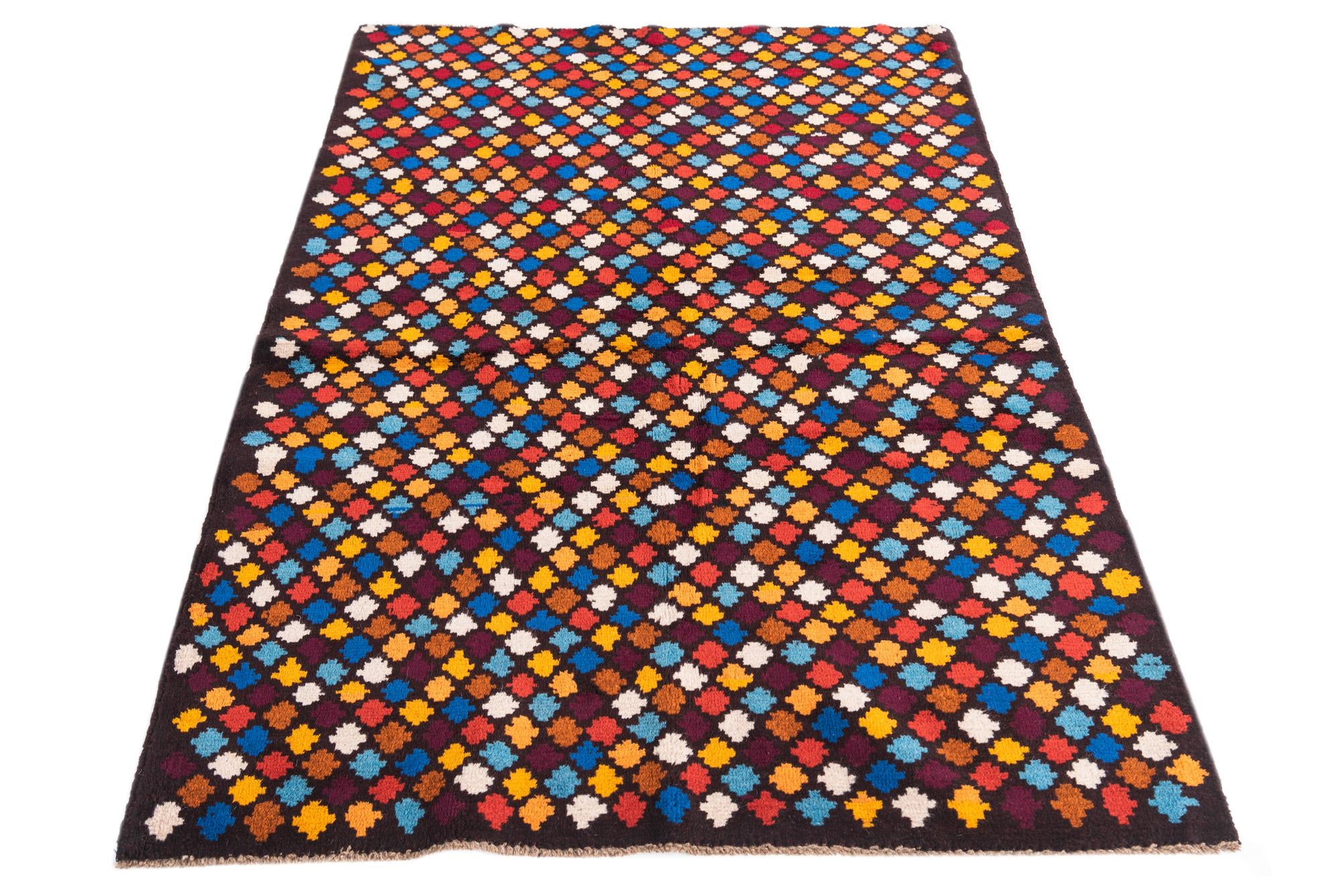 4' x 5' 10 Hand Knotted Balouch Wool Rug