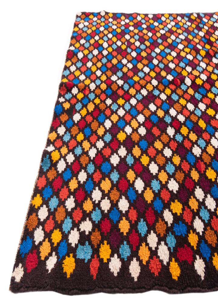 4' x 5' 10 Hand Knotted Balouch Wool Rug