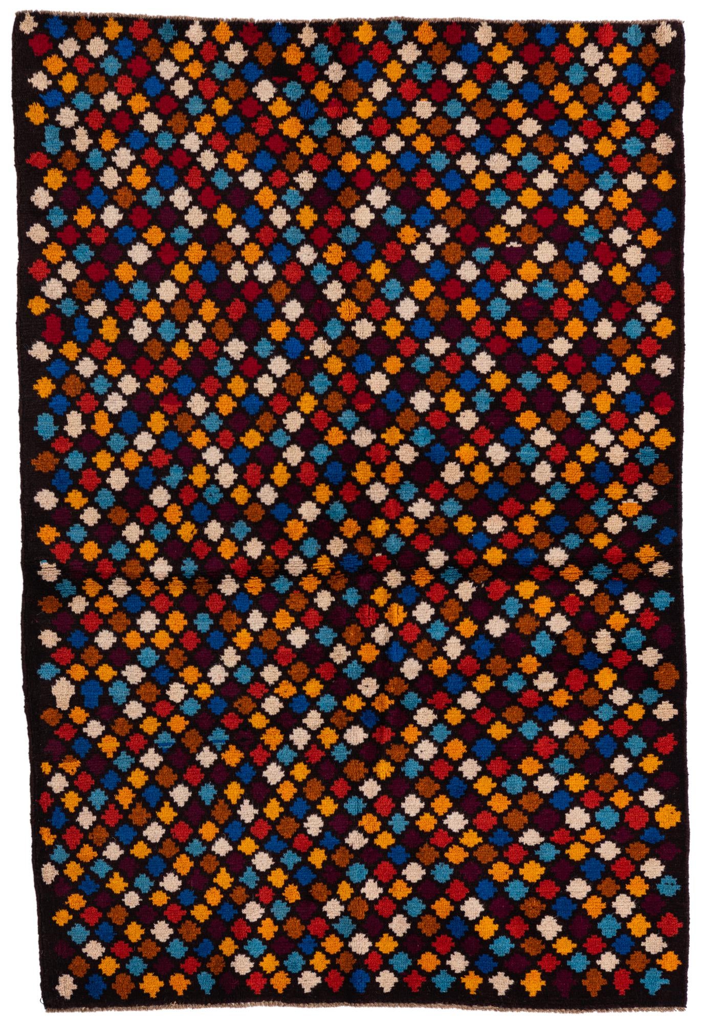 4' x 5' 10 Hand Knotted Balouch Wool Rug