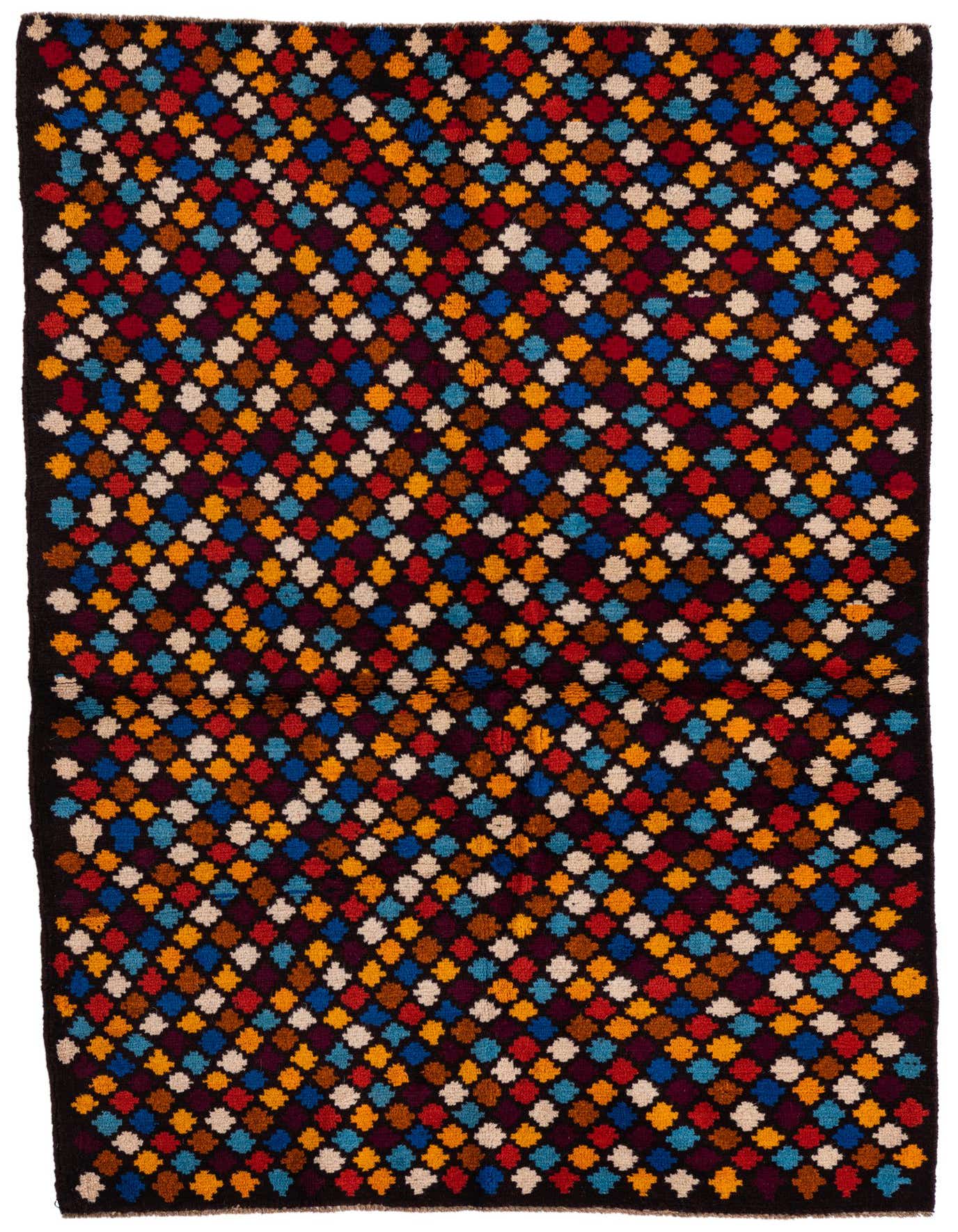 4' x 5' 10 Hand Knotted Balouch Wool Rug