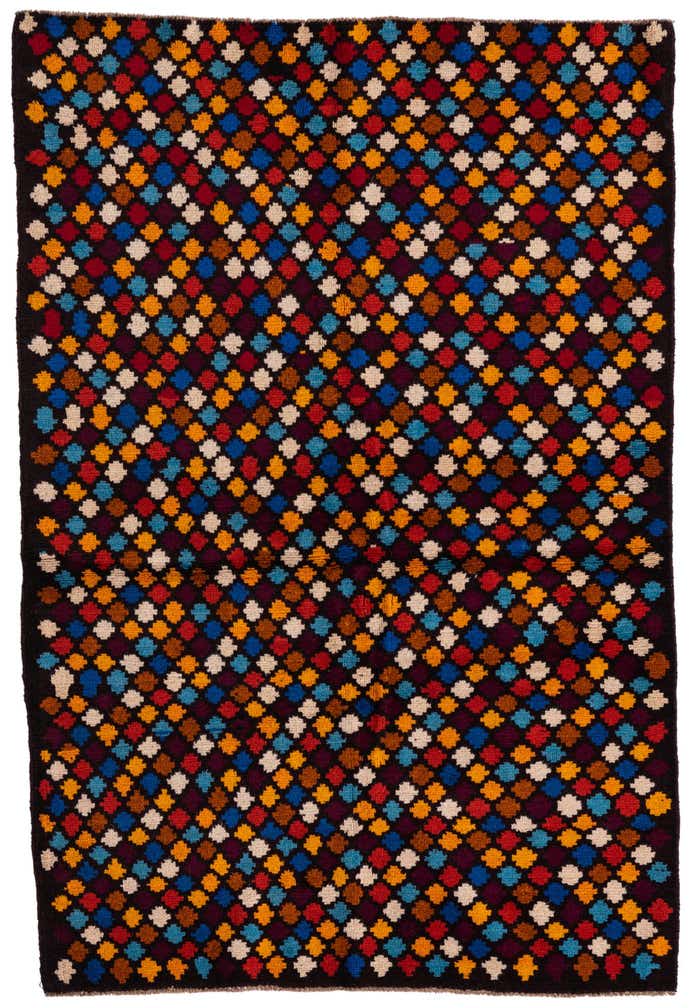 4' x 5' 10 Hand Knotted Balouch Wool Rug