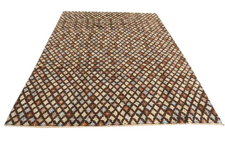 6' 6 x 9' 1 Hand Knotted Balouch Wool Rug