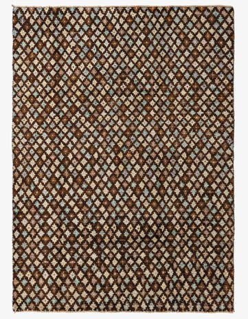 6' 6 x 9' 1 Hand Knotted Balouch Wool Rug
