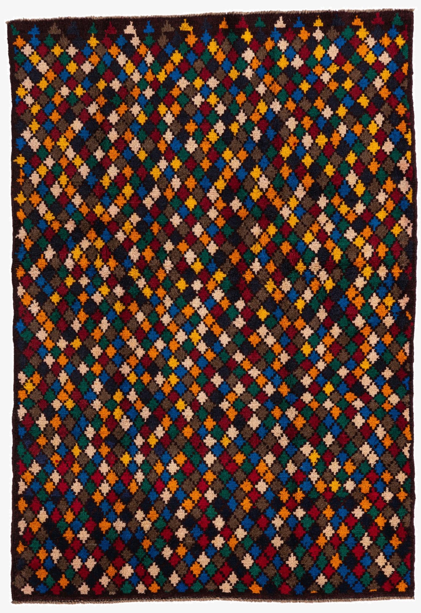 4' x 5' 10  Hand Knotted Balouch Wool Rug