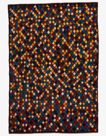 4' x 5' 10 Hand Knotted Balouch Wool Rug