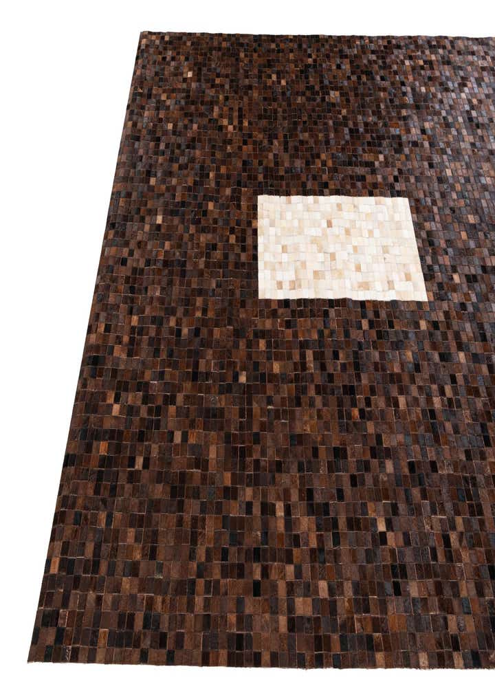 8' 1 x 9' 11 Cowhide & Leather Rug