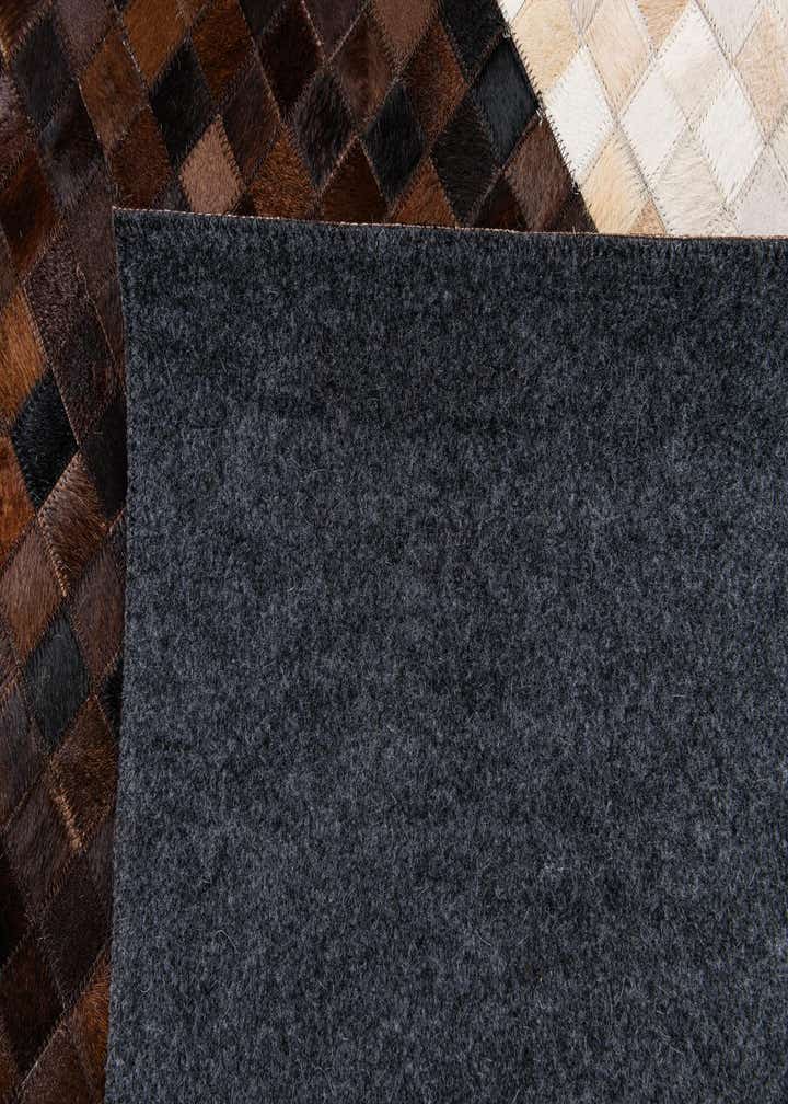8' 1 x 9' 11 Cowhide & Leather Rug
