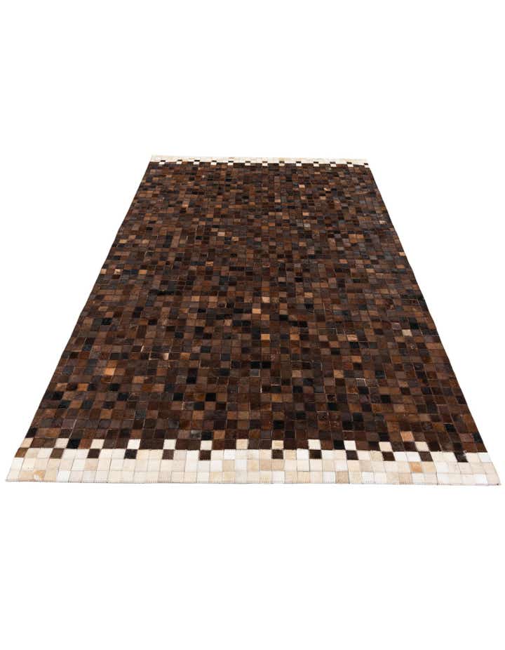 5' x 8' Cowhide & Leather Rug