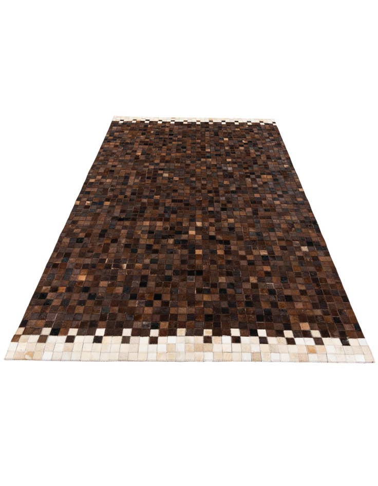 Detail image of 5' x 8' Cowhide & Leather Rug