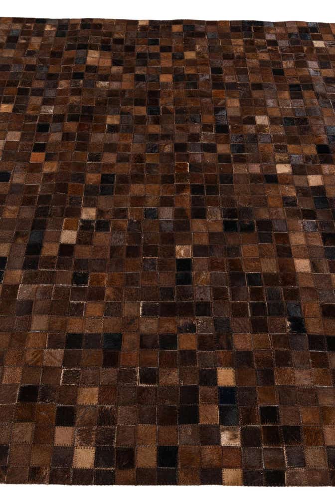 5' x 8' Cowhide & Leather Rug