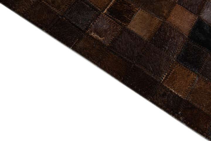 5' x 8' Cowhide & Leather Rug