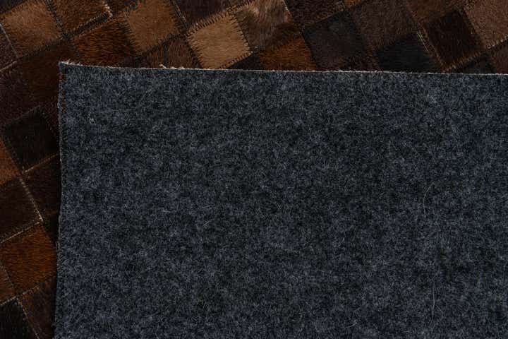 5' x 8' Cowhide & Leather Rug