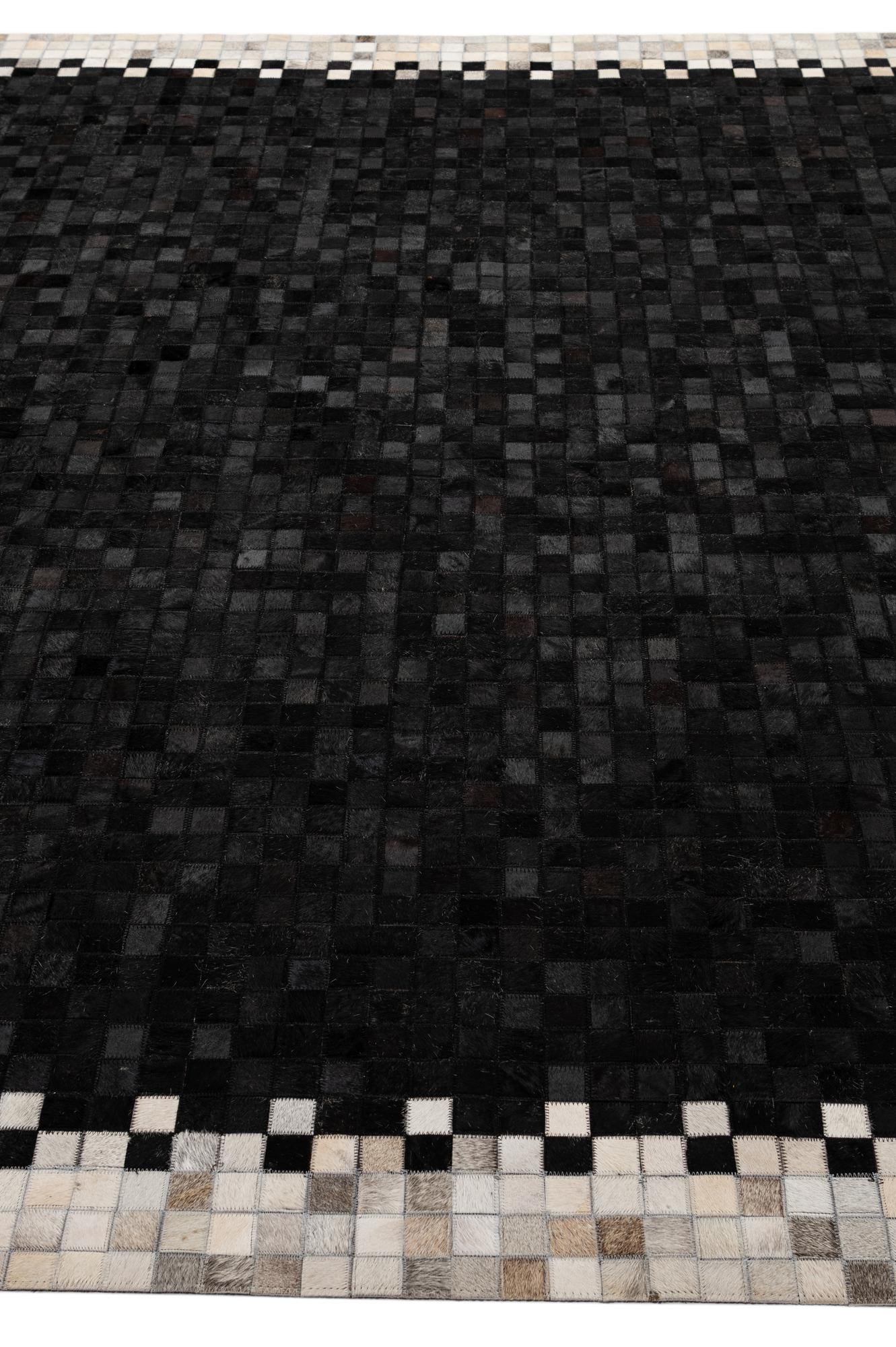 8' 2 x 9' 11 Cowhide - Patchwork Rug