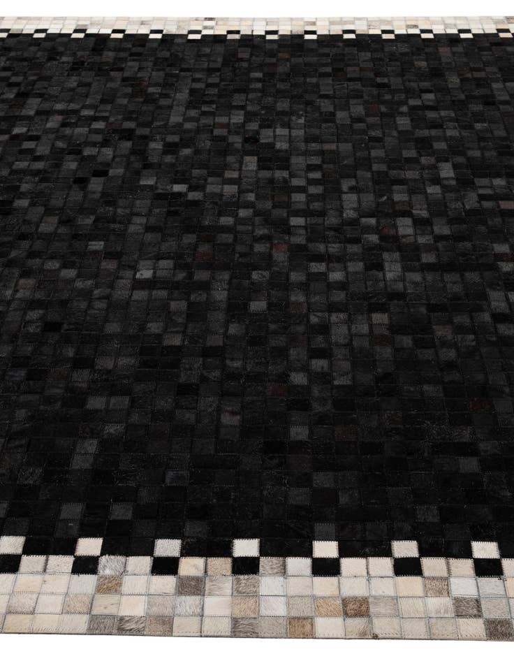 Detail image of 8' 2 x 9' 11 Cowhide - Patchwork Rug